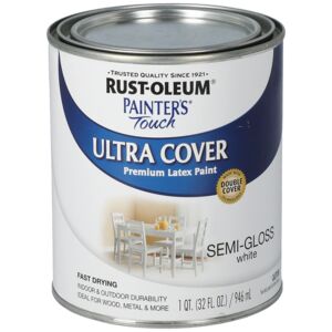 Rust-Oleum Painter's Touch Ultra Cover Premium Latex Paint White 946ml Rust-Oleum Painter's Touch Ultra Cover Premium Latex Paint White 946ml
